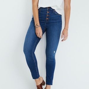 Made well 10" High-Rise Skinny Jeans in Hanna Wash